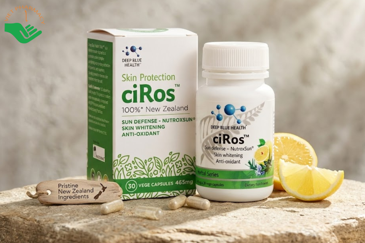 Viên uống chống nắng trắng da CiRos