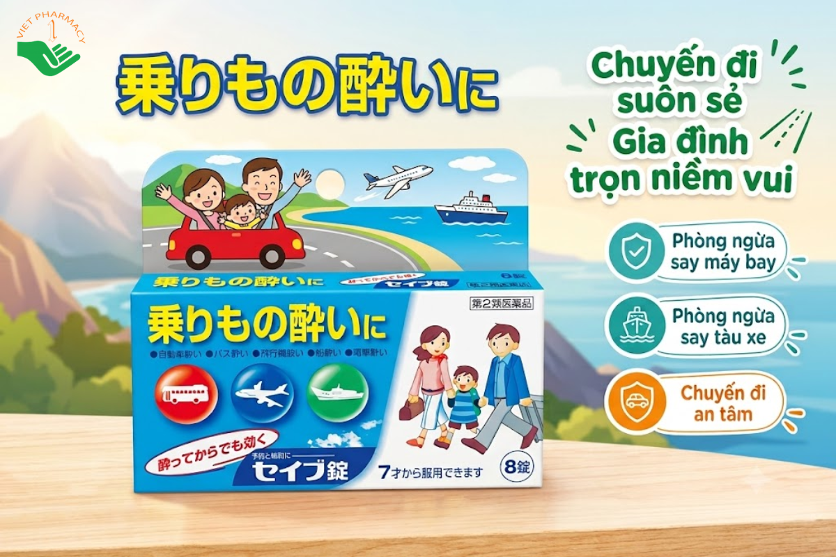 Viên uống chống say tàu xe Seibu của Nhật