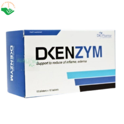 Viên uống Dkenzym DK Pharma hỗ trợ giảm sưng tấy, phù nề và triệu chứng viêm (Hộp 10 vỉ x 10 viên)