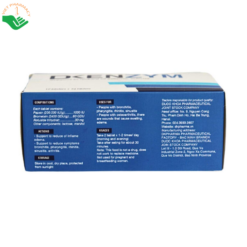 Viên uống Dkenzym DK Pharma hỗ trợ giảm sưng tấy, phù nề và triệu chứng viêm (Hộp 10 vỉ x 10 viên)