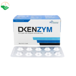 Viên uống Dkenzym DK Pharma hỗ trợ giảm sưng tấy, phù nề và triệu chứng viêm (Hộp 10 vỉ x 10 viên)