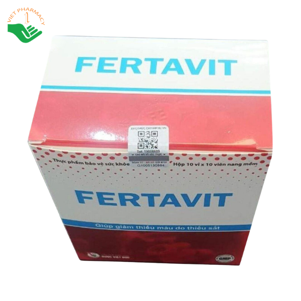 Viên uống Fertavit Việt Đức bổ sung sắt, acid folic và vitamin B12, hỗ trợ giảm thiếu máu do thiếu sắt (Hộp 10 vỉ x 10 viên) - Ảnh 4