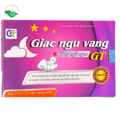 Viên uống Giấc Ngủ Vàng GT Phương Đông hỗ trợ an thần, giúp ngủ ngon và sâu giấc (Hộp 3 vỉ x 10 viên)