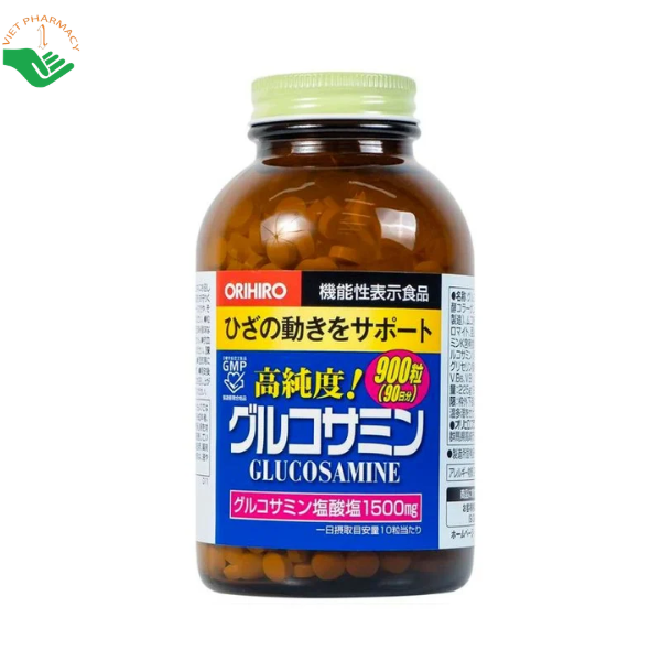 Viên uống Glucosamine Orihiro bổ sung dưỡng chất, hỗ trợ chăm sóc xương khớp và duy trì vận động linh hoạt (900 viên)