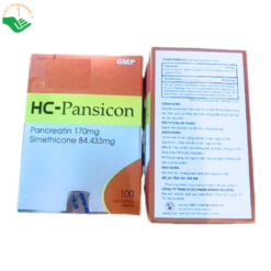 Viên uống HC-Pansicon Mediphar USA hỗ trợ bổ sung enzyme tiêu hóa, giảm đầy bụng, chướng bụng và khó tiêu (Hộp 10 vỉ x 10 viên)