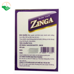 Viên uống kẽm Zinga Hatapharm bổ sung kẽm và hỗ trợ tăng sức đề kháng (Hộp 10 vỉ x 10 viên)