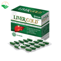 Viên uống Liver Gold++ VN-USA hỗ trợ giải độc gan, tăng cường chức năng gan (Hộp 60 viên)
