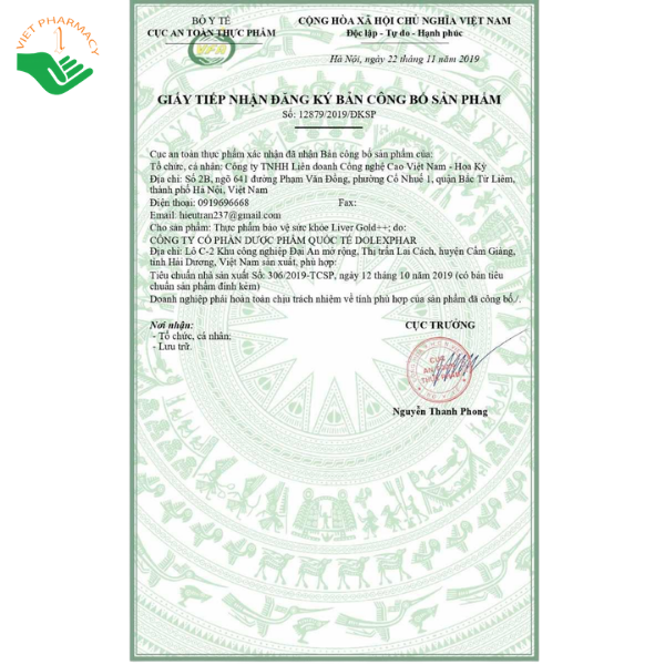 Viên uống Liver Gold++ VN-USA hỗ trợ giải độc gan, tăng cường chức năng gan (Hộp 60 viên) - Ảnh 5