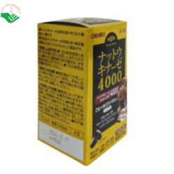 Viên uống Nattokinase 4000 Orihiro hỗ trợ giảm nguy cơ hình thành huyết khối (Lọ 120 viên)