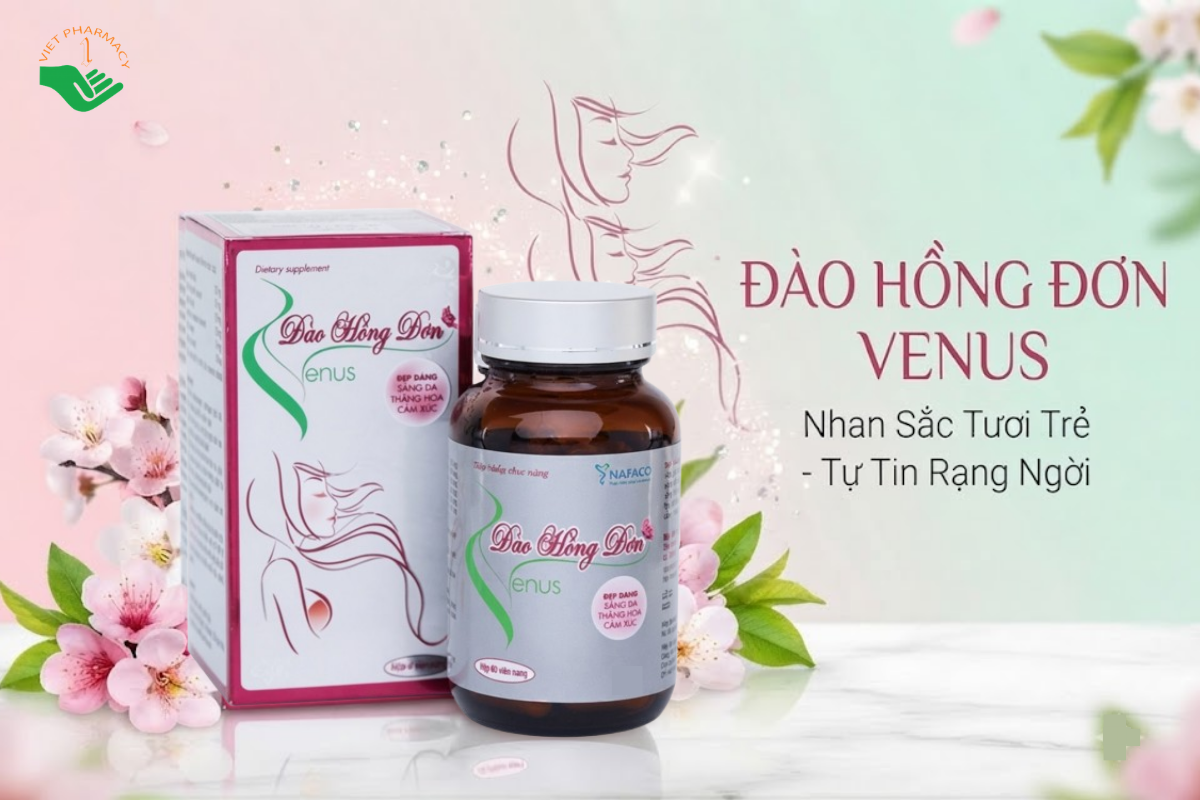 Viên uống nở ngực Đào Hồng Đơn Venus