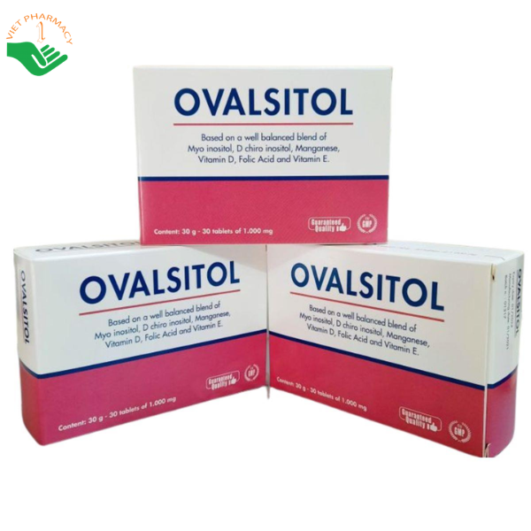 Viên uống Ovasitol Erbex hỗ trợ cân bằng nội tiết, cải thiện chức năng buồng trứng ở phụ nữ đa nang (Hộp 30 viên)