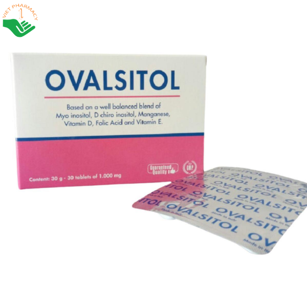 Viên uống Ovasitol Erbex hỗ trợ cân bằng nội tiết, cải thiện chức năng buồng trứng ở phụ nữ đa nang (Hộp 30 viên)