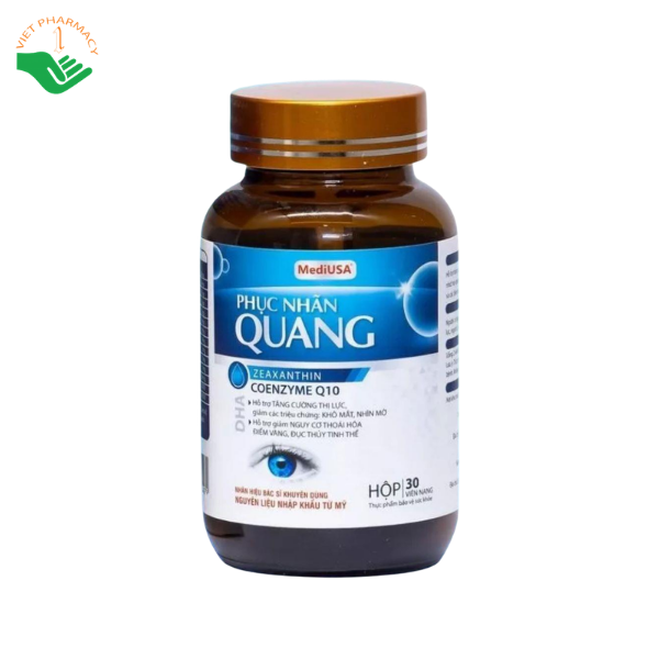 Viên uống Phục Nhãn Quang BioPharma hỗ trợ tăng cường thị lực, giảm khô mỏi mắt (Hộp 1 lọ 30 viên) - Ảnh 7
