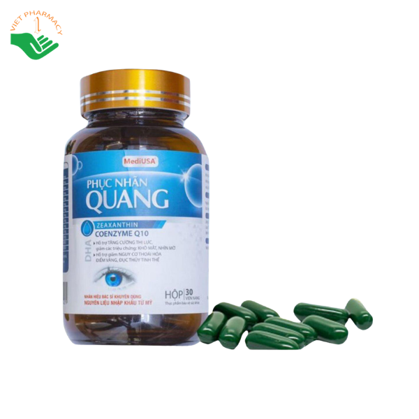 Viên uống Phục Nhãn Quang BioPharma hỗ trợ tăng cường thị lực, giảm khô mỏi mắt (Hộp 1 lọ 30 viên) - Ảnh 8