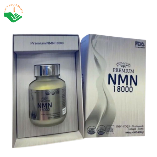 Viên uống Premium NMN 18000 Samsung Pharm hỗ trợ sản sinh NAD+ và chống oxy hóa (Hộp 90 viên)