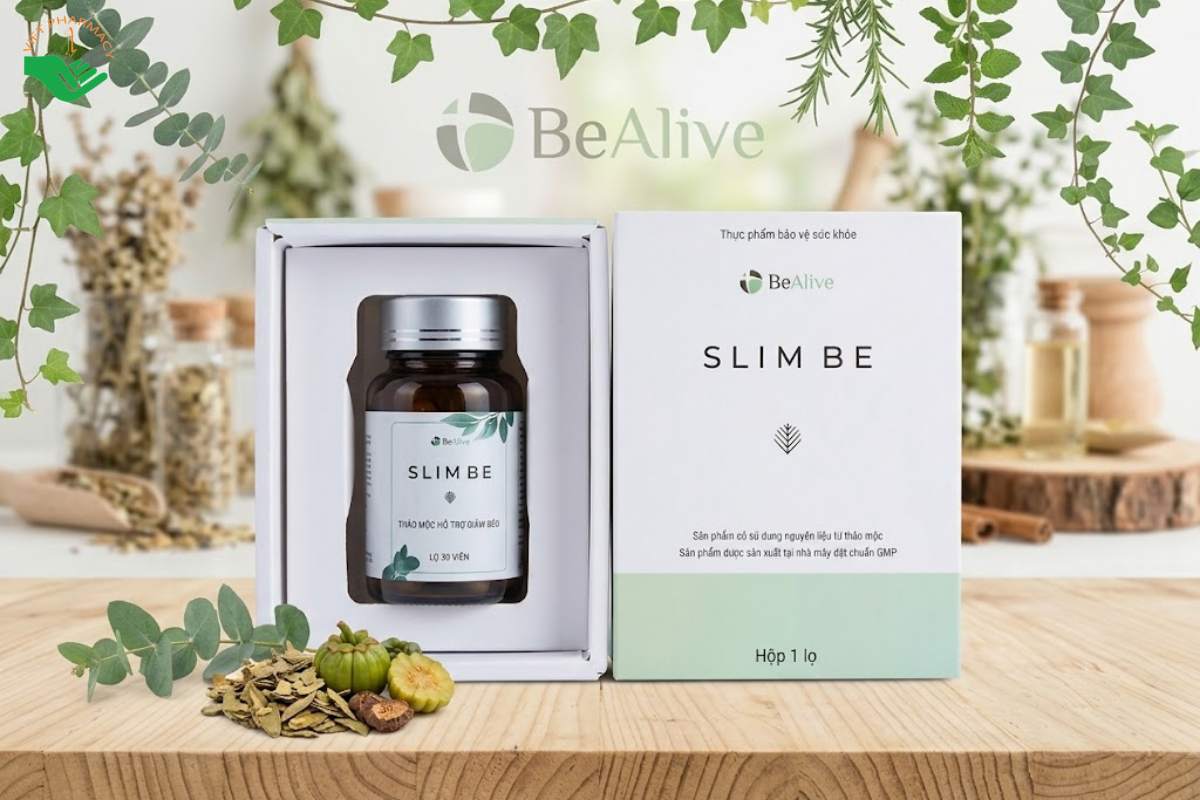 Viên uống Slim Be Bealive hỗ trợ giảm cân và kiểm soát cân nặng (Hộp 30 viên)
