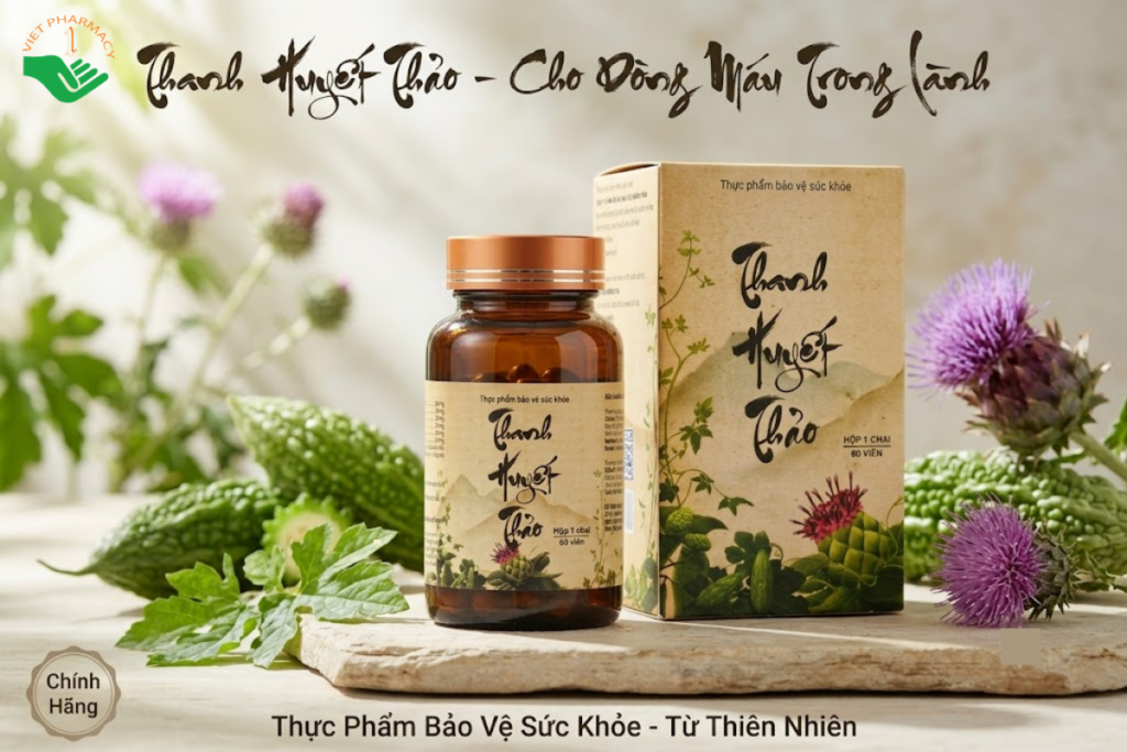 Viên uống Thanh Huyết Thảo Mediphar hỗ trợ ổn định và cải thiện đường huyết (Hộp 60 viên)
