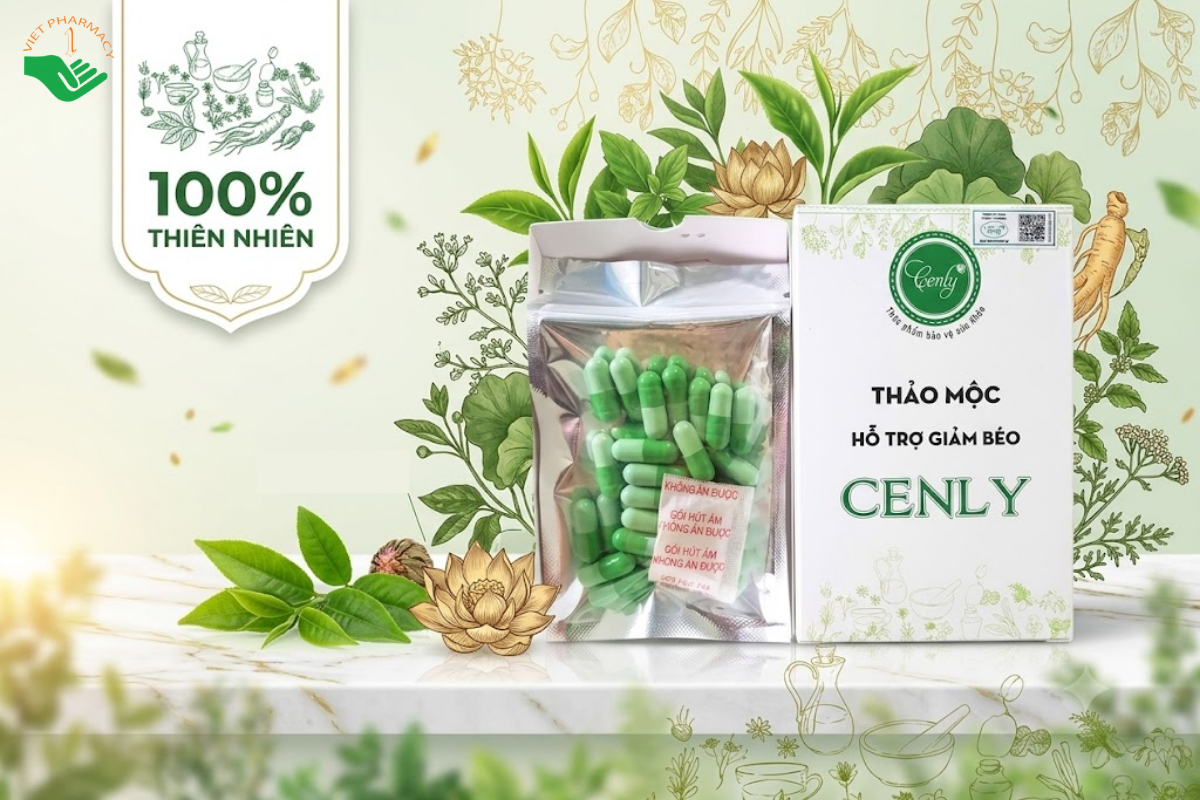 Viên uống Thảo Mộc Cenly hỗ trợ kiểm soát cân nặng và duy trì vóc dáng (Hộp 30 viên)