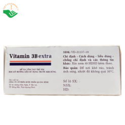 Viên uống Vitamin 3B Extra Quapharco hỗ trợ điều trị thiếu vitamin nhóm B (Hộp 10 vỉ x 10 viên)
