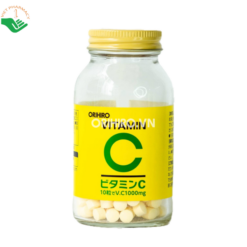 Viên uống Vitamin C Orihiro bổ sung vitamin C, hỗ trợ chống oxy hóa (Lọ 300 viên)