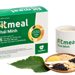 Bột ngũ cốc Fitmeal Thái Minh bổ sung dinh dưỡng, chất xơ và canxi (Hộp 15 gói x 50g)
