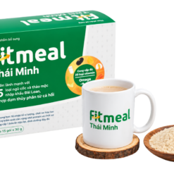 Bột ngũ cốc Fitmeal Thái Minh bổ sung dinh dưỡng, chất xơ và canxi (Hộp 15 gói x 50g)