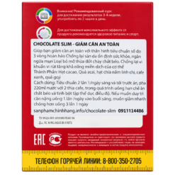 Bột uống Chocolate Slim Balaton hỗ trợ kiểm soát cân nặng, duy trì vóc dáng (Túi 100g)
