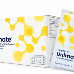 Bột uống Unimate Lemon Ginger Unicity hỗ trợ tỉnh táo, tăng cường năng lượng (Hộp 30 gói x 6,3g)