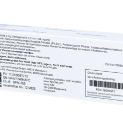 Bút tiêm Wegovy 0.5mg Novo Nordisk kiểm soát cân nặng ở người béo phì, thừa cân (Hộp 1 bút)