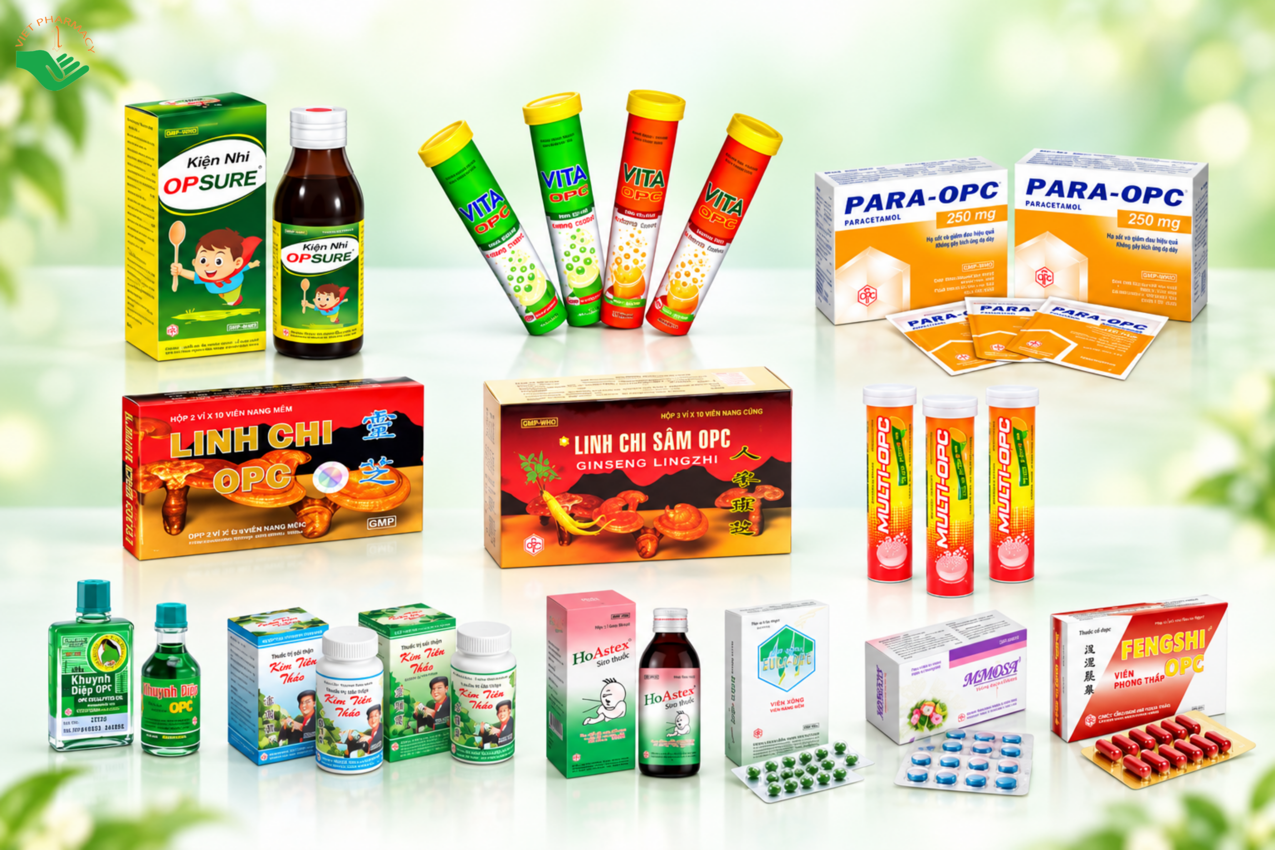 Các dòng sản phẩm chính của thương hiệu Dược phẩm OPC