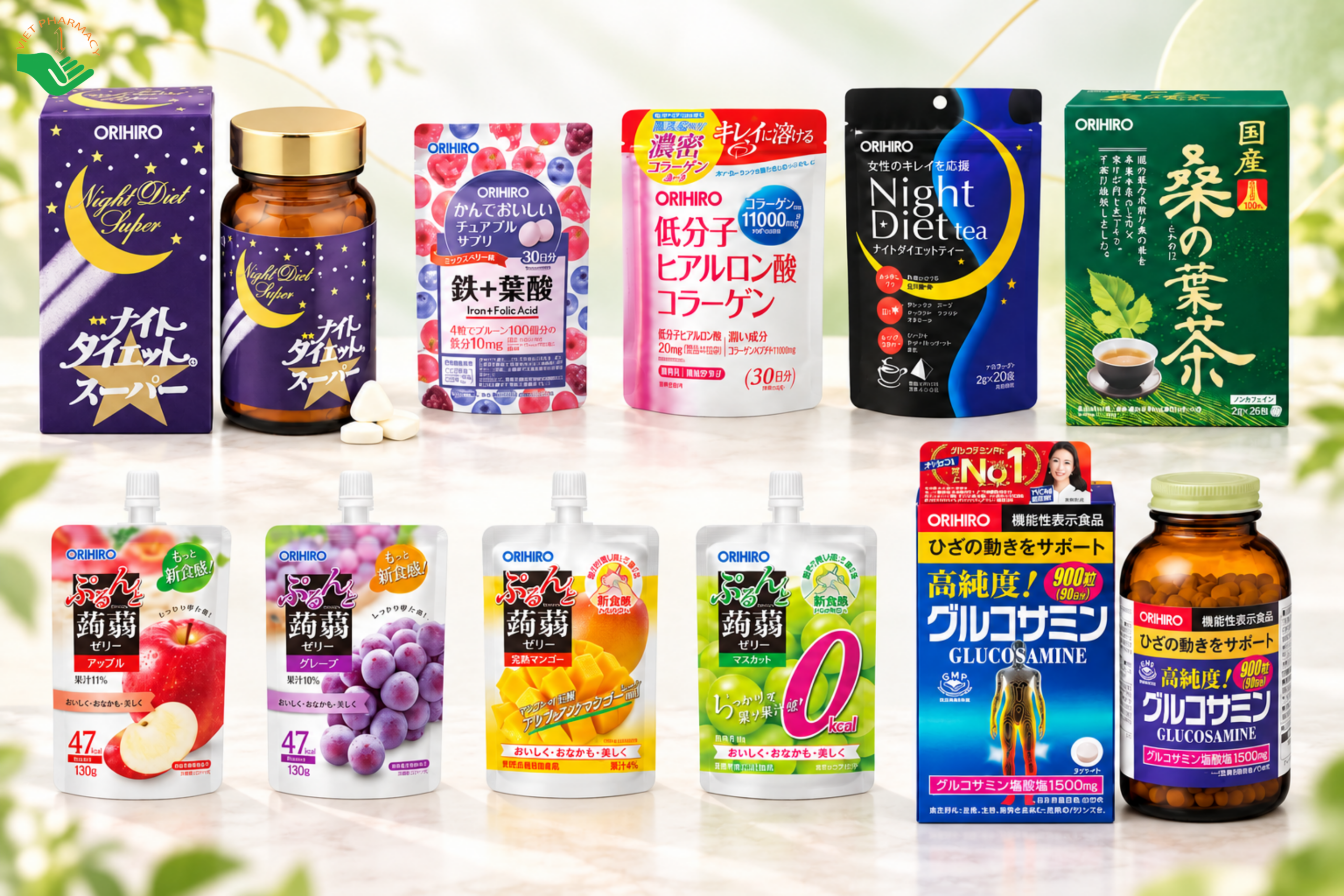 Các dòng sản phẩm của thương hiệu Orihiro Nhật Bản