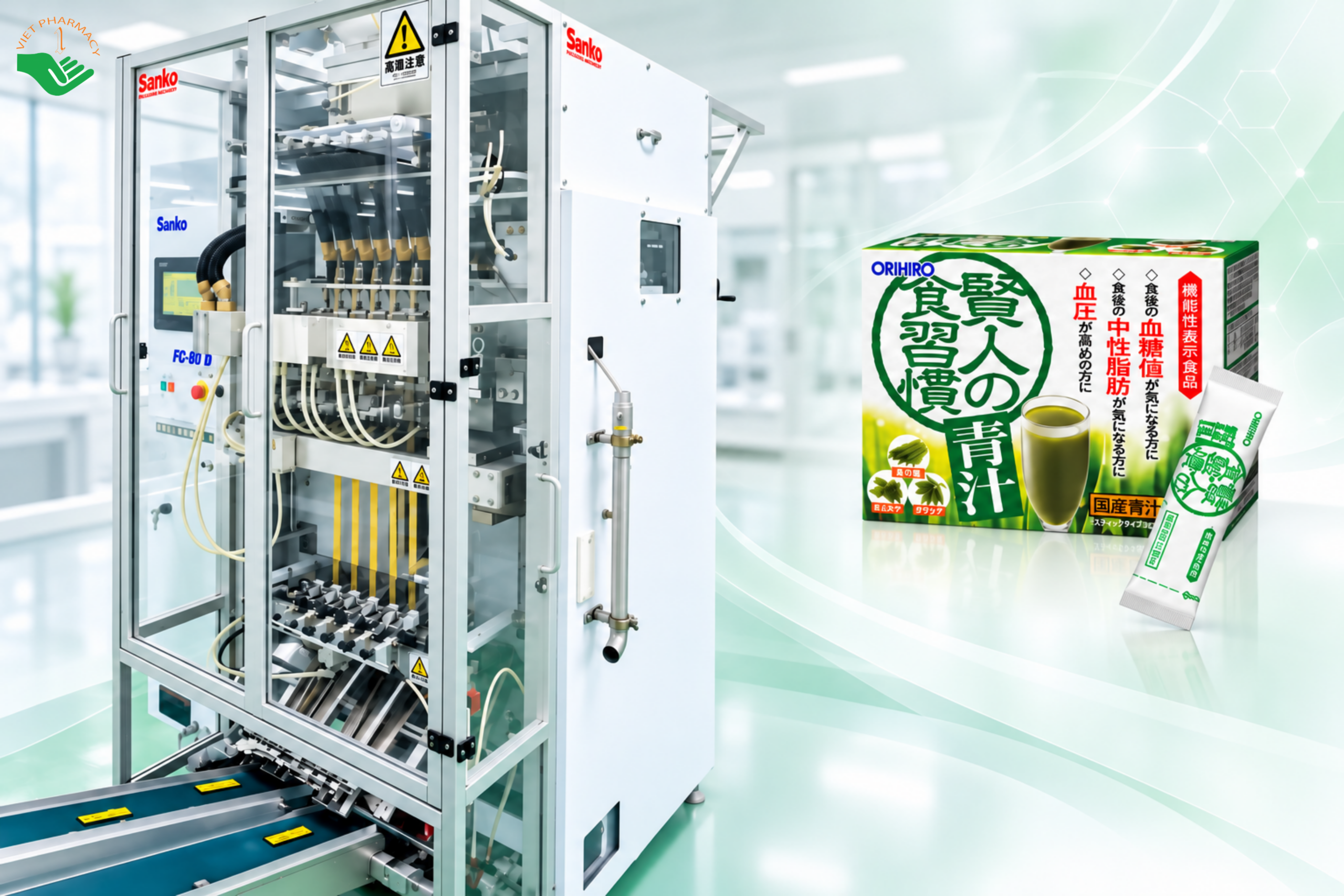 Công nghệ đóng gói tự động trong sản xuất thực phẩm Orihiro