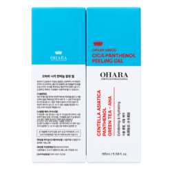 Gel tẩy tế bào chết Cica Panthenol Peeling Gel Ohara Junco hỗ trợ làm sạch tế bào chết, dưỡng ẩm (Tuýp 165ml)