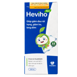 Siro Heviho Thái Minh hỗ trợ giảm ho, long đờm, làm ấm họng và tăng sức đề kháng (Chai 100ml)