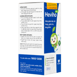 Siro Heviho Thái Minh hỗ trợ giảm ho, long đờm, làm ấm họng và tăng sức đề kháng (Chai 100ml)
