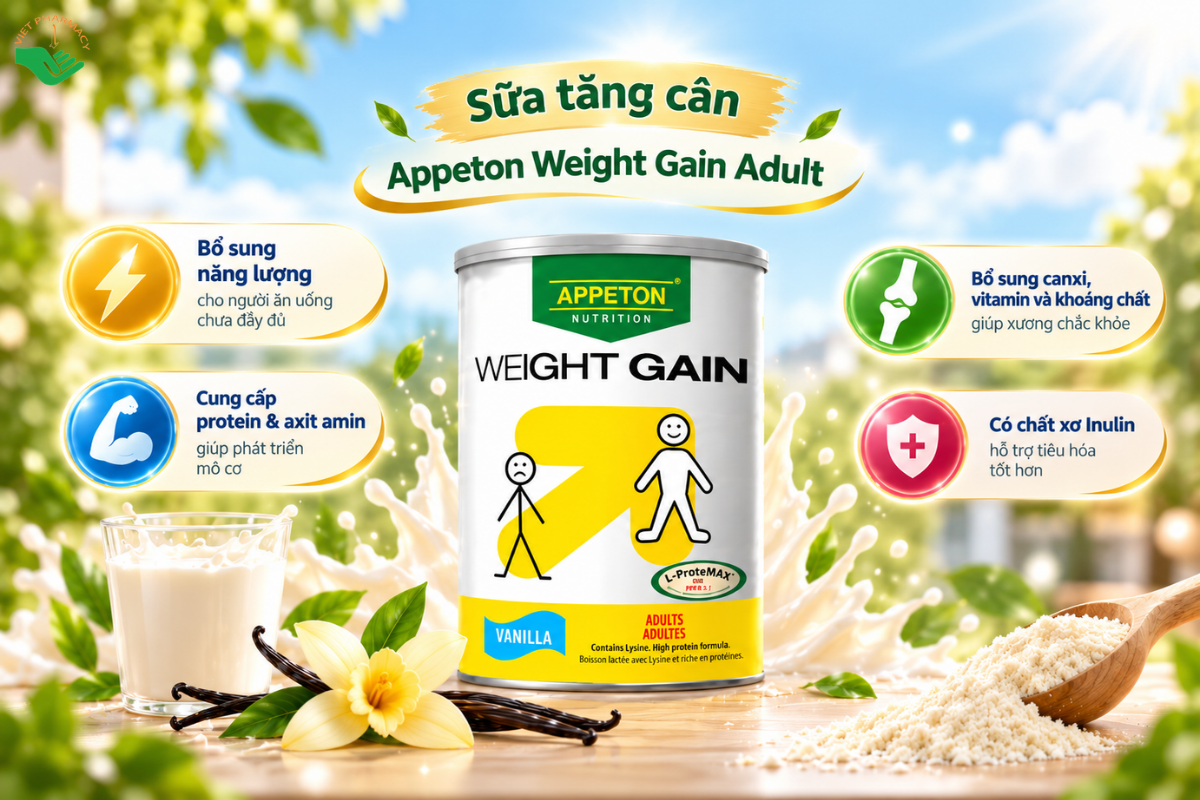 Sữa tăng cân Appeton Weight Gain Adult