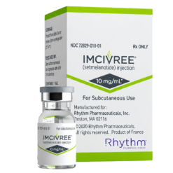 Thuốc tiêm Imcivree 10mg/ml Rhythm Pharmaceuticals điều trị béo phì do rối loạn di truyền hiếm gặp (Hộp 1 lọ)