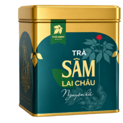 Trà Sâm Lai Châu nguyên lá Thái Minh hỗ trợ bảo vệ, tăng cường sức khỏe (Hộp thiếc 100g)
