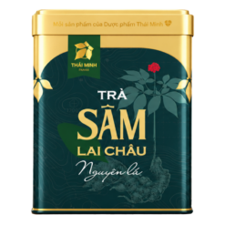 Trà Sâm Lai Châu nguyên lá Thái Minh hỗ trợ bảo vệ, tăng cường sức khỏe (Hộp thiếc 100g)
