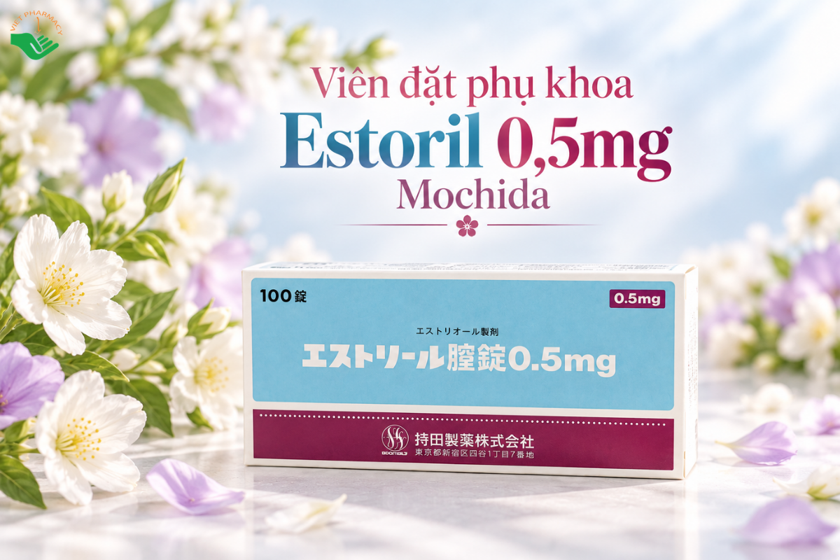 Viên đặt phụ khoa Estoril 0,5mg Mochida