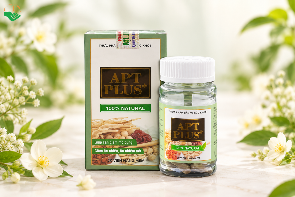 Viên uống APT Plus An Phát Tâm hỗ trợ kiểm soát cân nặng, duy trì vóc dáng (Hộp 30 viên)