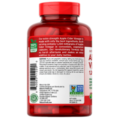 Viên uống Apple Cider Vinegar 1200mg Nature's Truth hỗ trợ kiểm soát cân nặng, hạn chế tích tụ mỡ thừa (Hộp 180 viên)