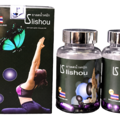 Viên uống Lishou Tím hỗ trợ kiểm soát cân nặng, hạn chế hấp thu chất béo (Hộp 40 viên)