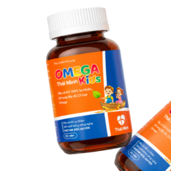 Viên uống Omega Kids Thái Minh bổ sung Omega, vitamin D3 và K2 hỗ trợ não bộ, mắt và xương (Lọ 60 viên)