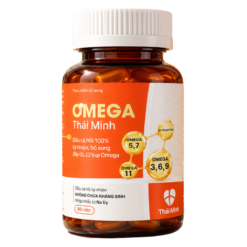 Viên uống Omega Thái Minh bổ sung acid béo, vitamin D3 hỗ trợ tim mạch và não bộ (Lọ 90 viên)