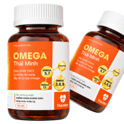Viên uống Omega Thái Minh bổ sung acid béo, vitamin D3 hỗ trợ tim mạch và não bộ (Lọ 90 viên)