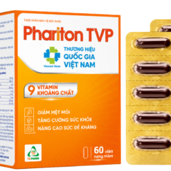 Viên uống Phariton TVP TV.Pharm bổ sung vitamin và khoáng chất, tăng cường sức khỏe (Hộp 12 vỉ x 5 viên)