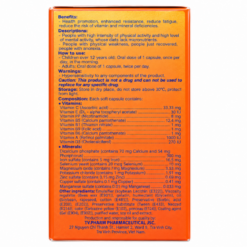 Viên uống Phariton TVP TV.Pharm bổ sung vitamin và khoáng chất, tăng cường sức khỏe (Hộp 12 vỉ x 5 viên)