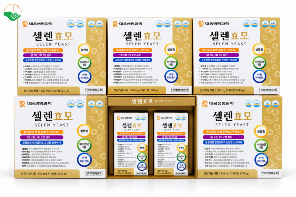 Yiest Image Viên uống Selen Yeast Daewoong Life Science bổ sung selen, vitamin và ...