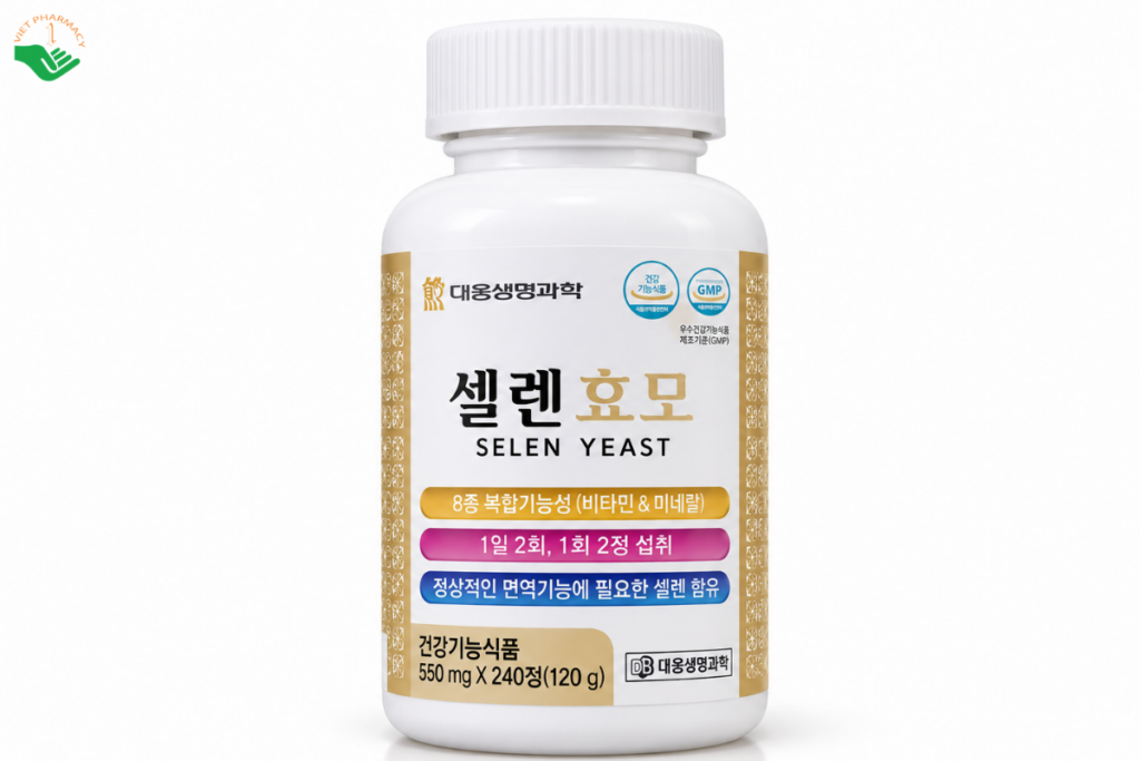 Yiest Image Viên uống Selen Yeast Daewoong Life Science bổ sung selen, vitamin và ...